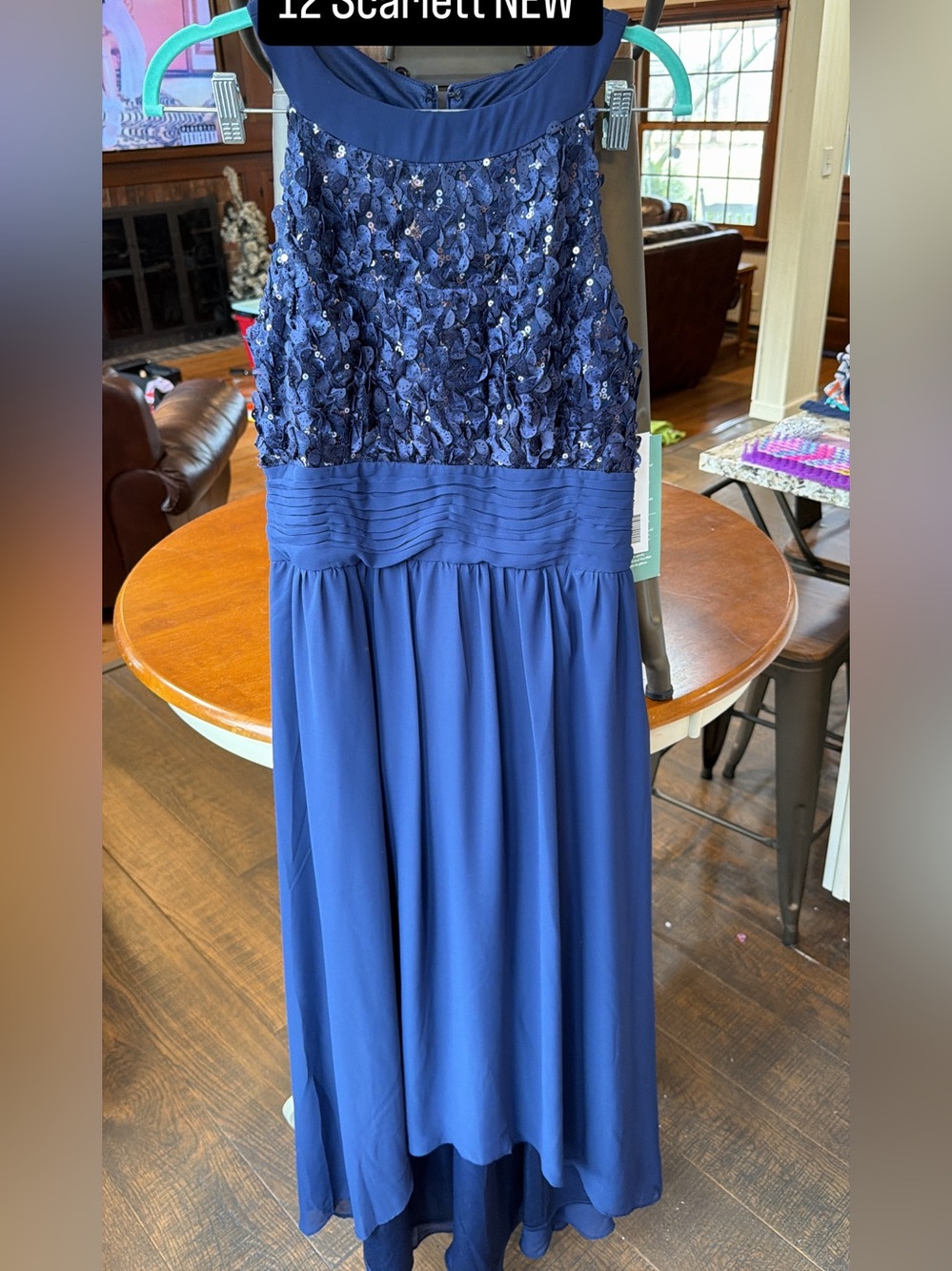 NWT Scarlett navy floral formal dress